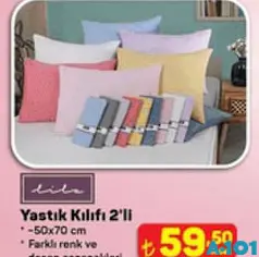 LİLA YASTIK KILIFI 2'Lİ 50X70 CM LİLA YASTIK KILIFI 2'Lİ 50X70 CM